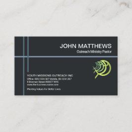 Cartão De Visita Christian Cross Lines Dourado Ministro da Igreja
