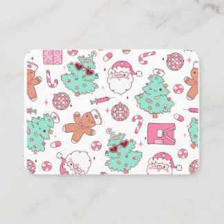 Cartão De Visita Christmas Tree Snowman Christmas Party I