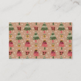 Cartão De Visita Christmas Trees 3