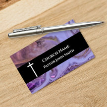 Church Pastor Purple Marble Christian