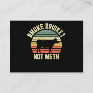 Cartão De Visita Churrasco Engraçado Fumar Brisket Não Novelty Gr
