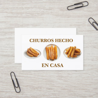 Cartão De Visita Churros hecho en casa