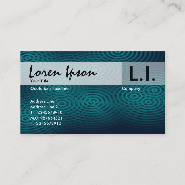 Cartão De Visita Chuva elétrica - verde (Frente)