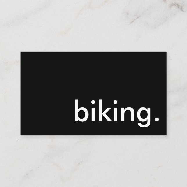 Cartão De Visita ciclismo. (Frente)