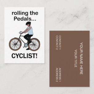 Cartão De Visita Ciclista Ciclismo Bicicleta Loja de Bicicletas