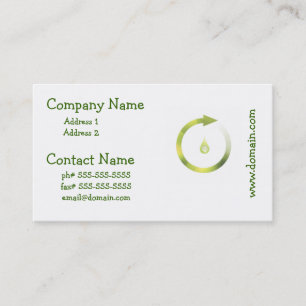 Cartão De Visita Ciclo verde