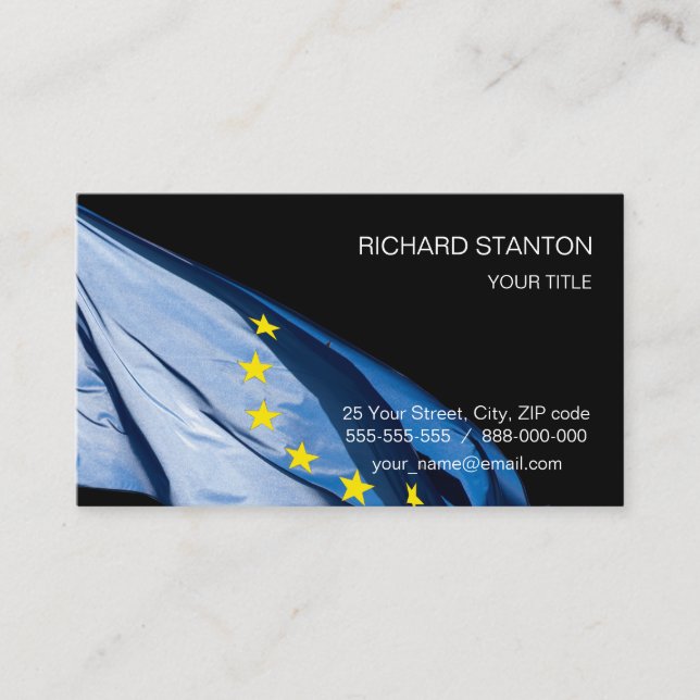 Cartão De Visita Cidadão da Europa (Frente)