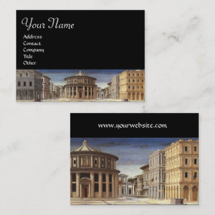 Cartão De Visita CIDADE IDEAL,Arquiteto Renascentista Preto