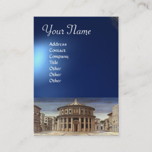 Cartão De Visita CIDADE IDEAL, safira azul brilhante