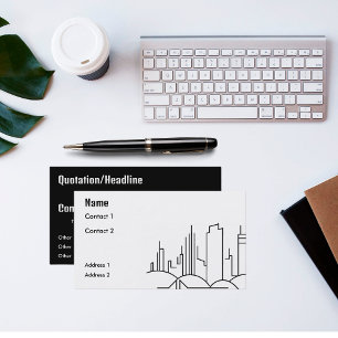 Cartão De Visita cidade moderna