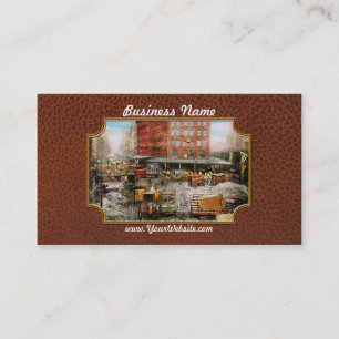 Cartão De Visita Cidade - New York NY - colada em uma rotina 1920