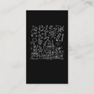 Cartão De Visita Ciência de Equipamentos de Laboratório de Química