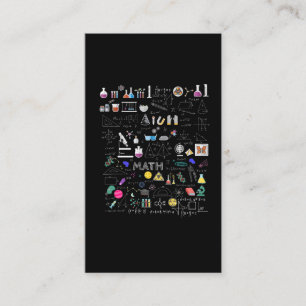Cartão De Visita Ciência Física Matemática Química Biologia Ast