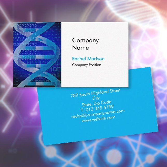 Cartão De Visita Ciência Moderna DNA (Modern Science DNA Business Card)