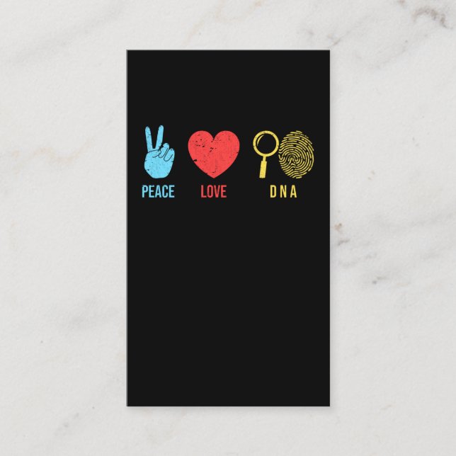 Cartão De Visita Cientistas forenses da Criminologia científica for (Frente)