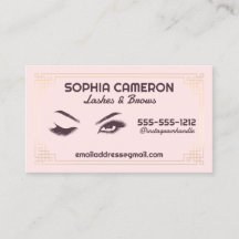 Cilios com Extensão de Sobrancelhas Artista Rosa e