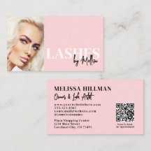 Cílios de Foto Código QR Script Rosa Corado