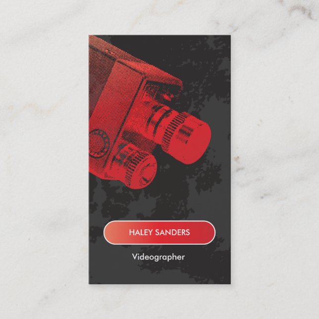 Cartão De Visita Cineasta do profissional dos meios (Frente)