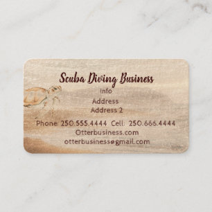 Cartão De Visita Cinto-d-água, exceto Scuba, mergulho ou mar oceâni