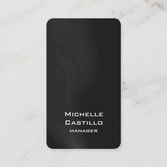 Cartão De Visita Cinza Artística Vertical Ondas Únicas Design (Frente)