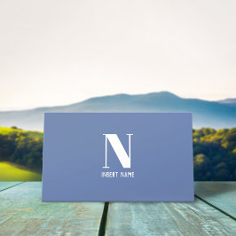 Cartão De Visita Cinza azul simples de logotipo