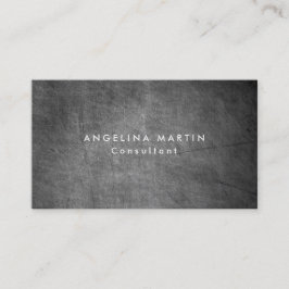 Cartão De Visita Cinza Chalkboard Plain Modern Feminina