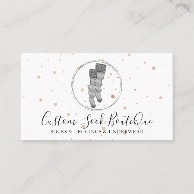 Cartão De Visita Cinza Círculo Bolinhas Casal (Frente)