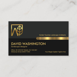 Cartão De Visita Cinza Colunas Retro Pretas Paisagem Paisagem Paisa