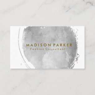 Cartão De Visita Cinza Contemporânea Molho Bruto