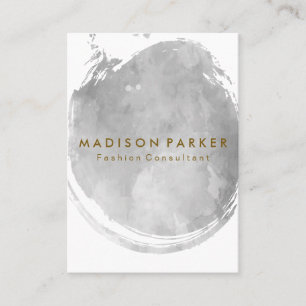 Cartão De Visita Cinza Contemporânea Molho Bruto