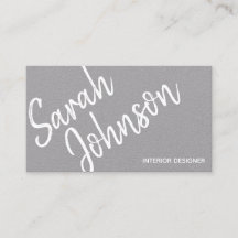 Cinza de Caligrafia Branca Minimalista Elegante Kr