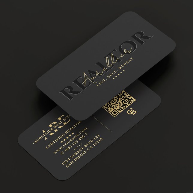 Cartão De Visita Cinza de hipotecas imobiliárias do corretor hipote (Banker Realtor Real Estate Mortgage Grey Modern Business Card
)