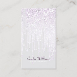 Cartão De Visita Cinza De Luz Branca Elegante Brilhante