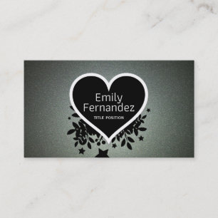 Cartão De Visita Cinza Elegante Brilhante Verde