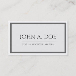 Cartão De Visita Cinza Escura/Fronteira Branca