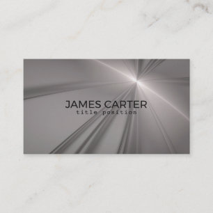 Cartão De Visita Cinza Fractal