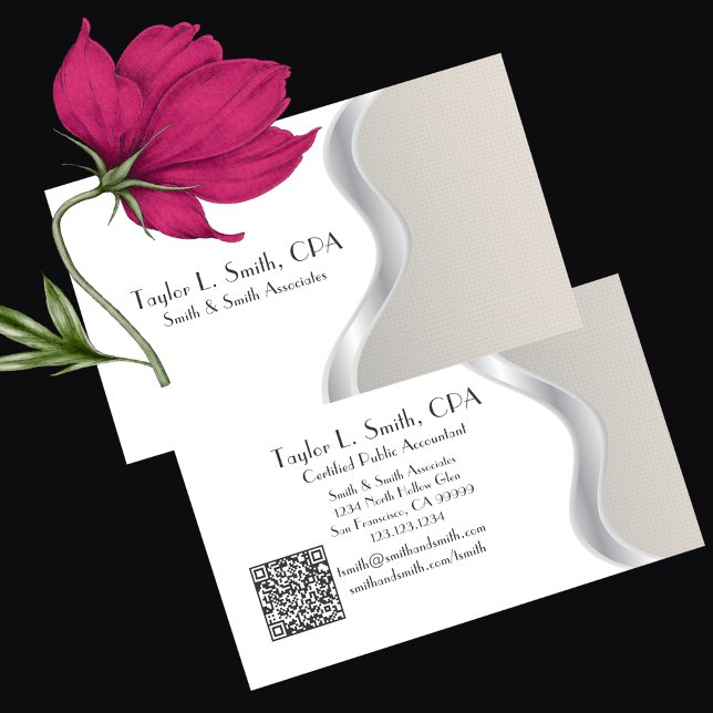 Cartão De Visita Cinza moderna/Design de areia (Criador carregado)