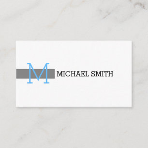 Cartão De Visita Cinza Moderna Elegante Branco Plástico #18