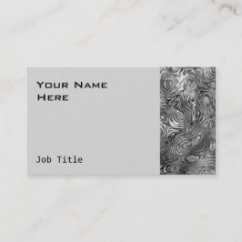 Cartão De Visita Cinza Molten impressão