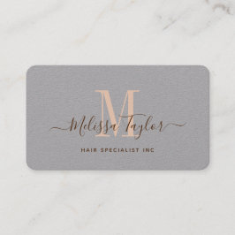 Cartão De Visita Cinza Premium Profissional Moderno e Foto Marrom