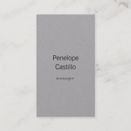 Cartão De Visita Cinza Premium simples de Na moda moderno profissio