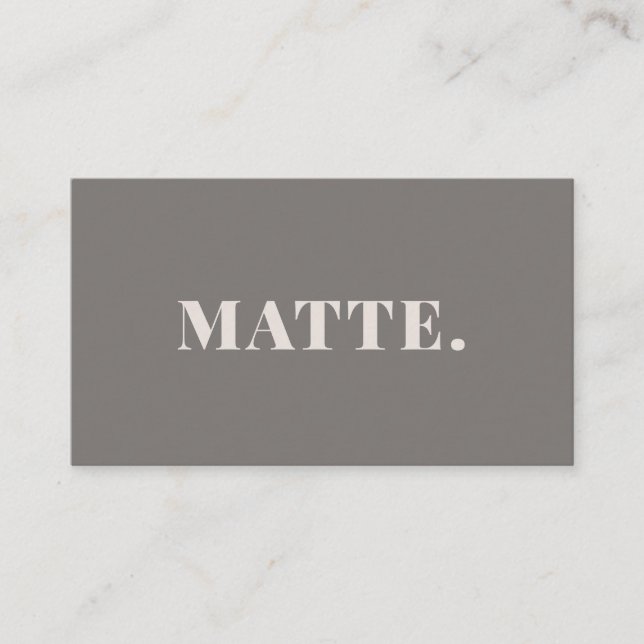 Cartão De Visita Cinza | Profissional mínimo elegante moderno (Frente)