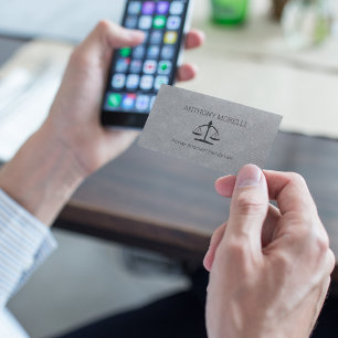 Cartão De Visita Cinza profissional Preto