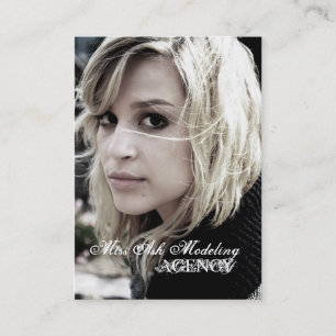 Cartão De Visita Cinza que modela, AGÊNCIA