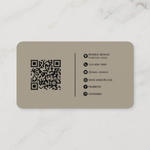 Cartão De Visita Cinza quente - Design elegante totalmente personal