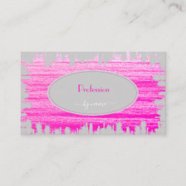 Cartão De Visita Cinza Rosa Elegante Incrível Mídia Social