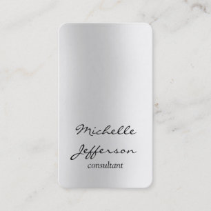 Cartão De Visita Cinza Simples Vertical Pessoal Exclusivo