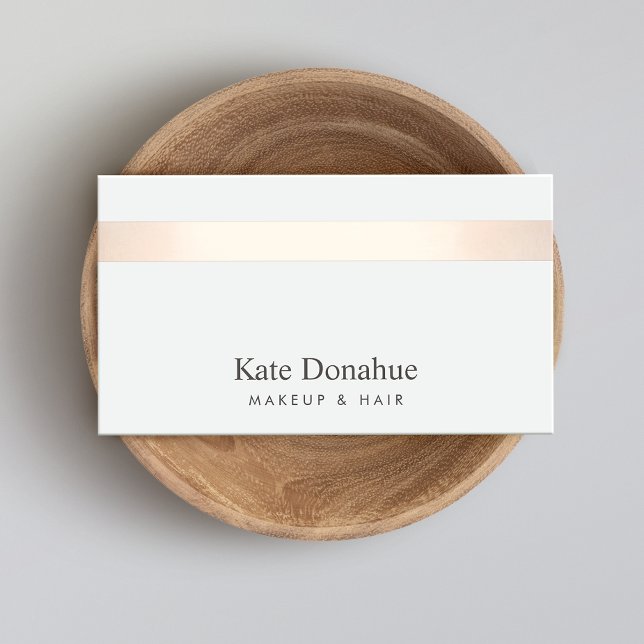 Cartão De Visita Cinza Sutil, Rosa, Dourada, Na moda Moderna, (Criador carregado)