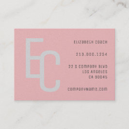 Cartão De Visita Cinza Vermelha Elegante Mínima Simples