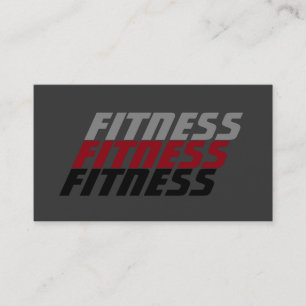 Cartão De Visita Cinza Vermelho Moderno sofisticado Treinador Pesso